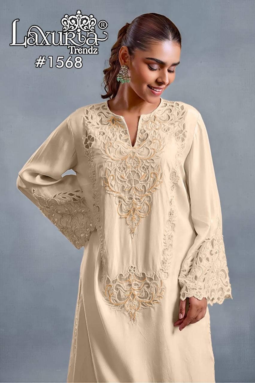 Design 1568 Laxuria Trendz Imported Pakistani Readymade Suits Exporter Ahmedabad