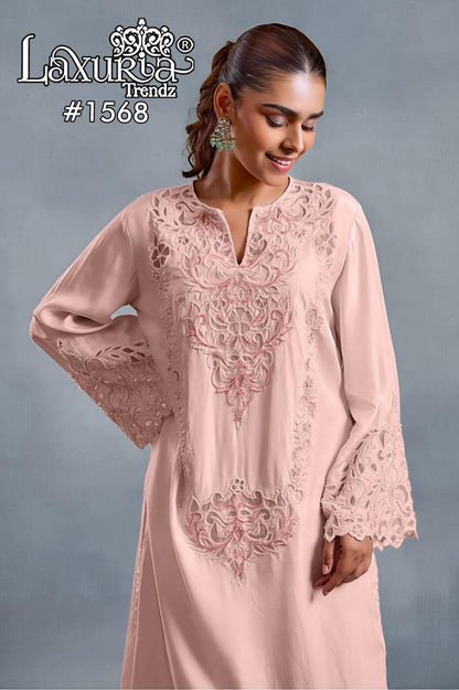 Design 1568 Laxuria Trendz Imported Pakistani Readymade Suits Exporter Ahmedabad