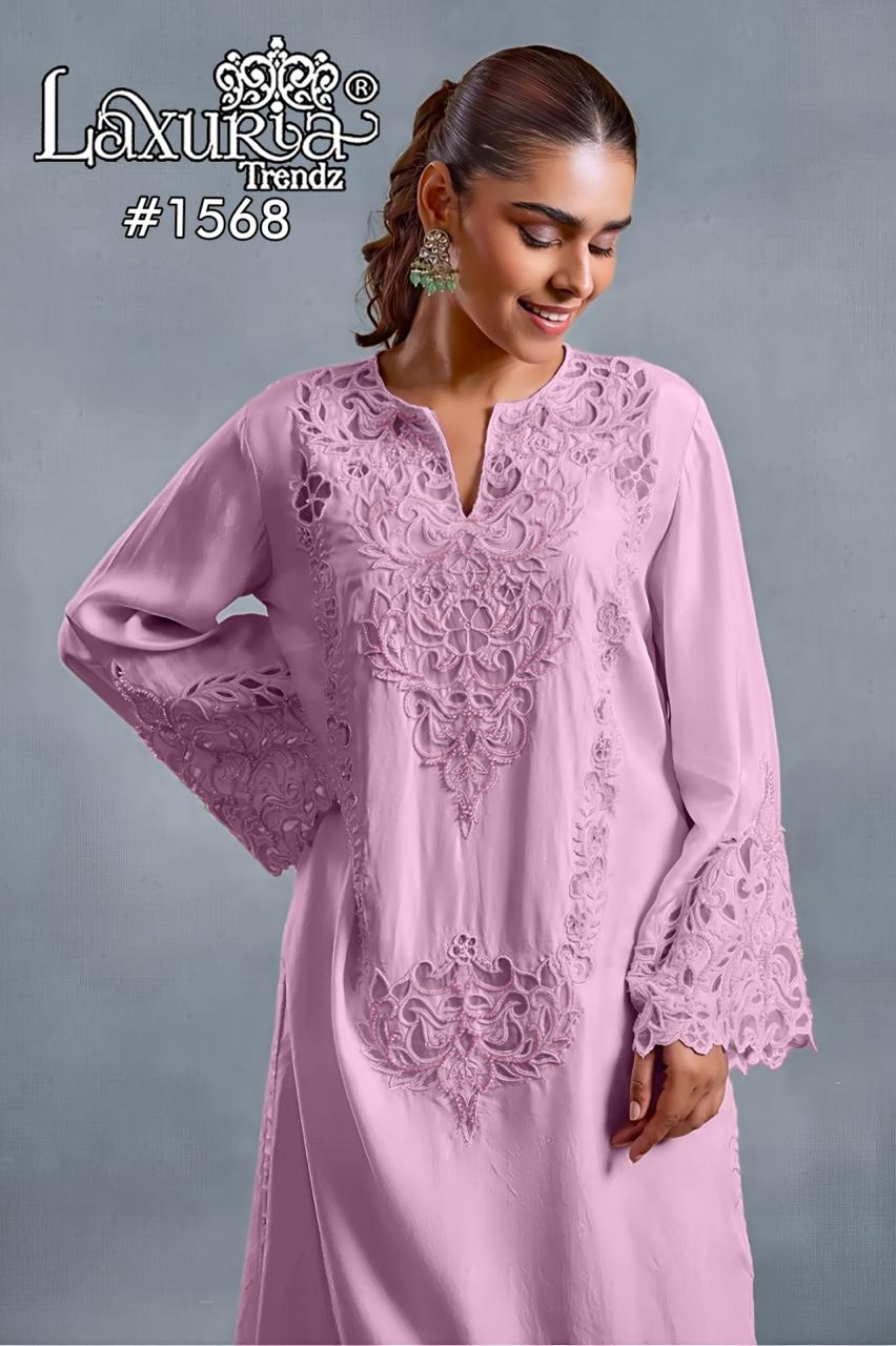Design 1568 Laxuria Trendz Imported Pakistani Readymade Suits Exporter Ahmedabad