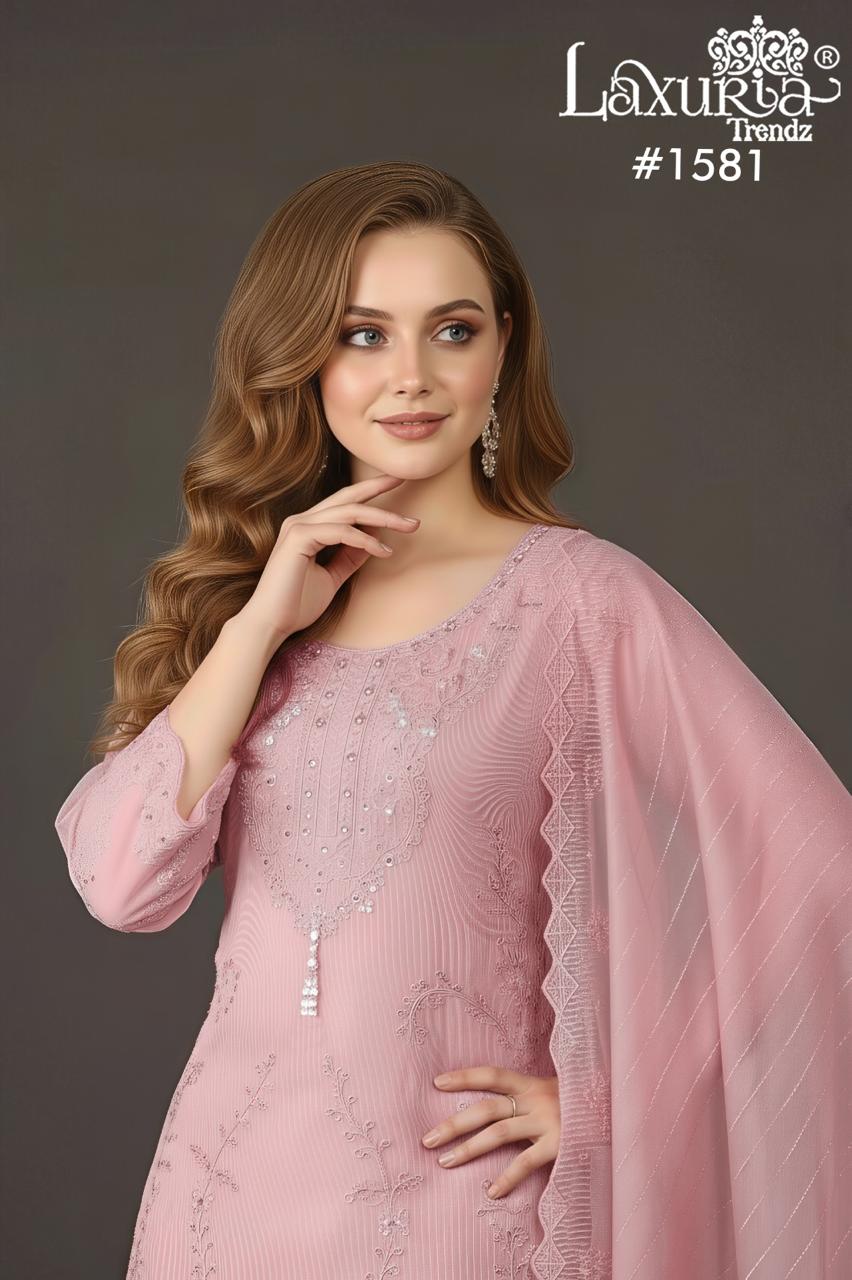 Design 1581 Laxuria Trendz Pakistani Readymade Suits Supplier Gujarat