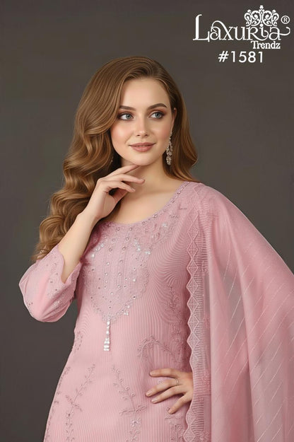 Design 1581 Laxuria Trendz Pakistani Readymade Suits Supplier Gujarat