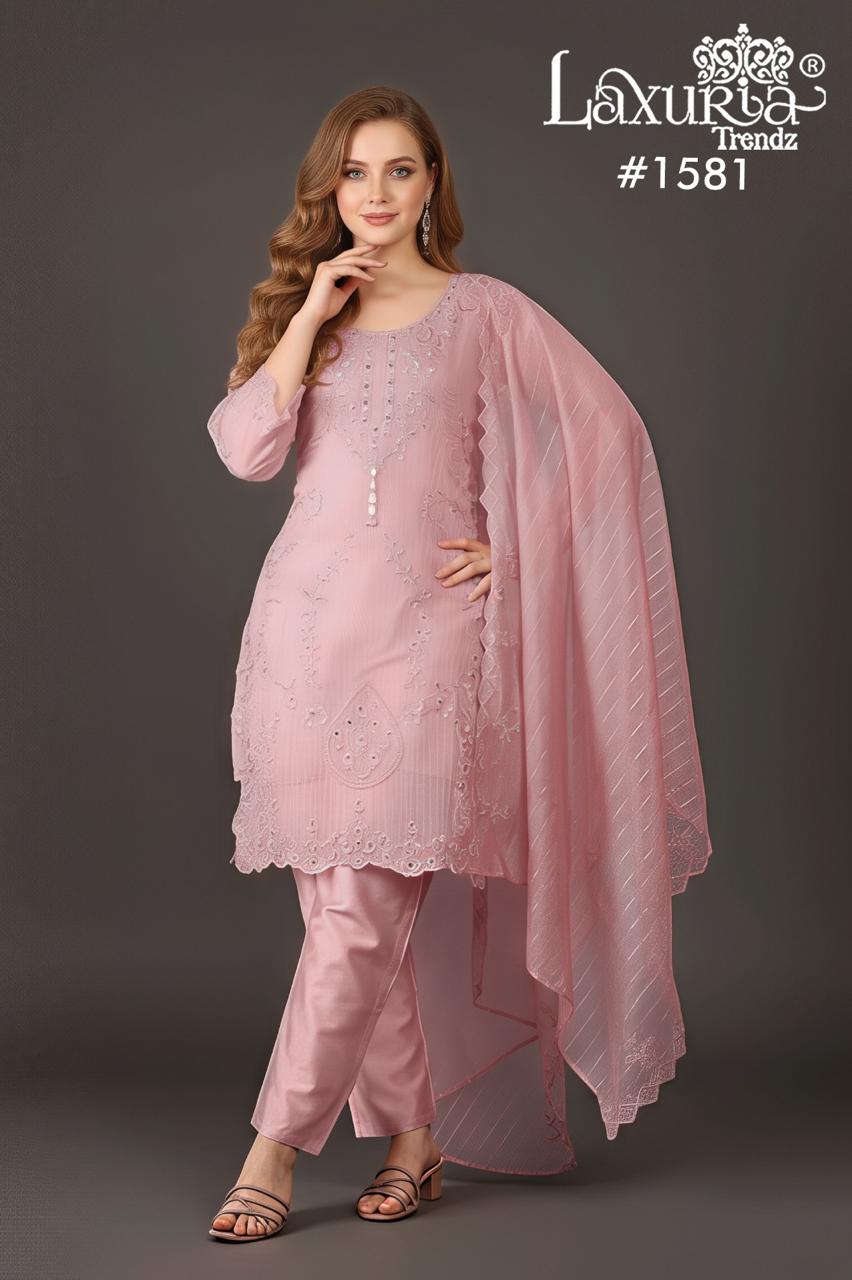 Design 1581 Laxuria Trendz Pakistani Readymade Suits Supplier Gujarat