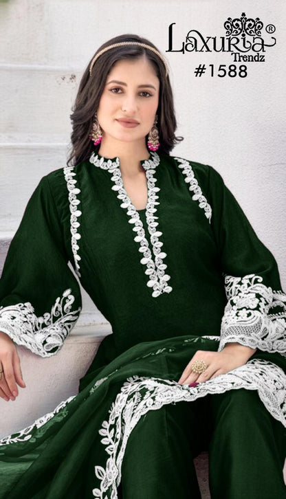 Design 1588 Laxuria Trendz Vichitra Pakistani Readymade Suits Exporter Ahmedabad