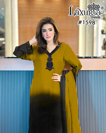 Design 1598 Laxuria Trendz Viscose Pakistani Readymade Suits Wholesaler India
