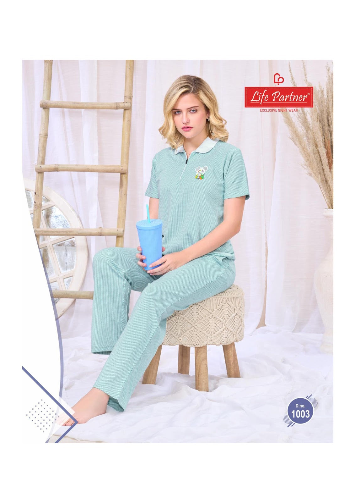 Design 15 Lining Life Partner Hosiery Co Ord Set Wholesale