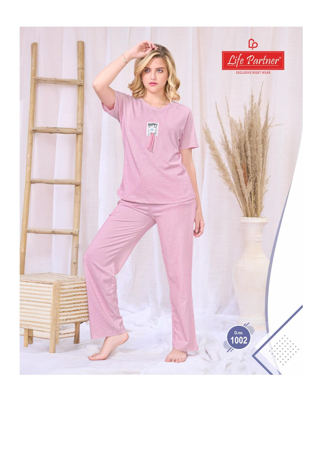 Design 15 Lining Life Partner Hosiery Co Ord Set Wholesale