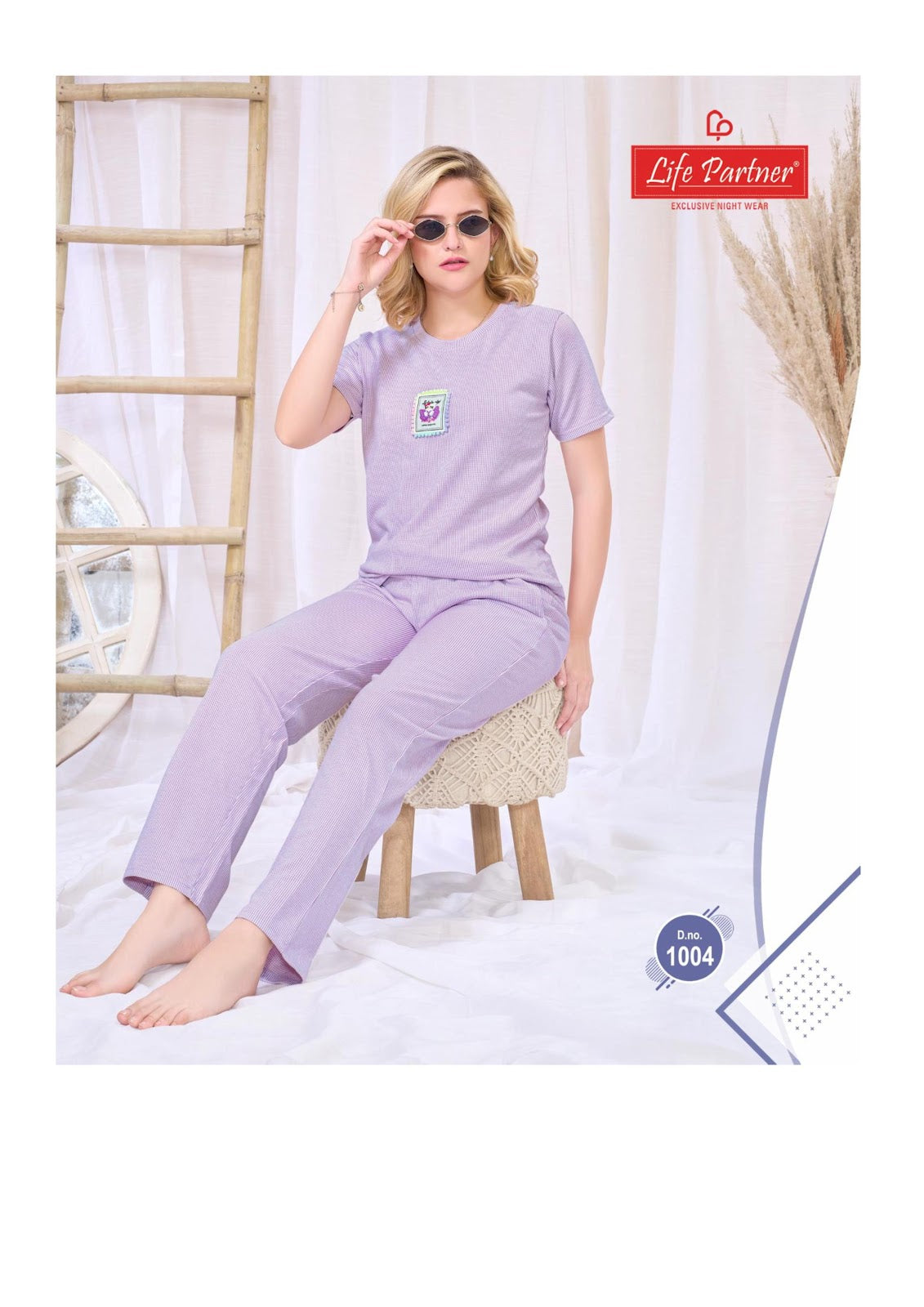 Design 15 Lining Life Partner Hosiery Co Ord Set Wholesale