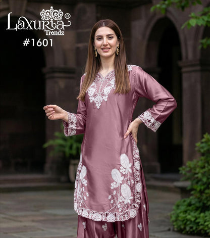 Design 1601 Laxuria Trendz Satin Pakistani Readymade Suits Manufacturer Ahmedabad