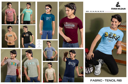Design 160226 Svan Hildur Tencil Lycra Boys Tshirt Manufacturer