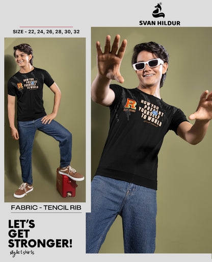 Design 160226 Svan Hildur Tencil Lycra Boys Tshirt Manufacturer