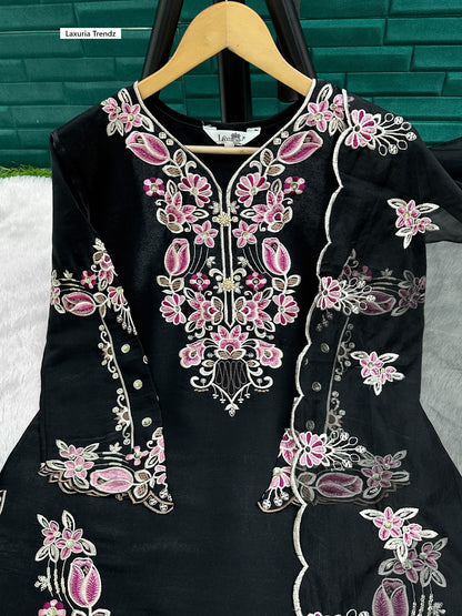 Design 1603 Laxuria Trendz Roman Pakistani Readymade Suits Wholesale Price