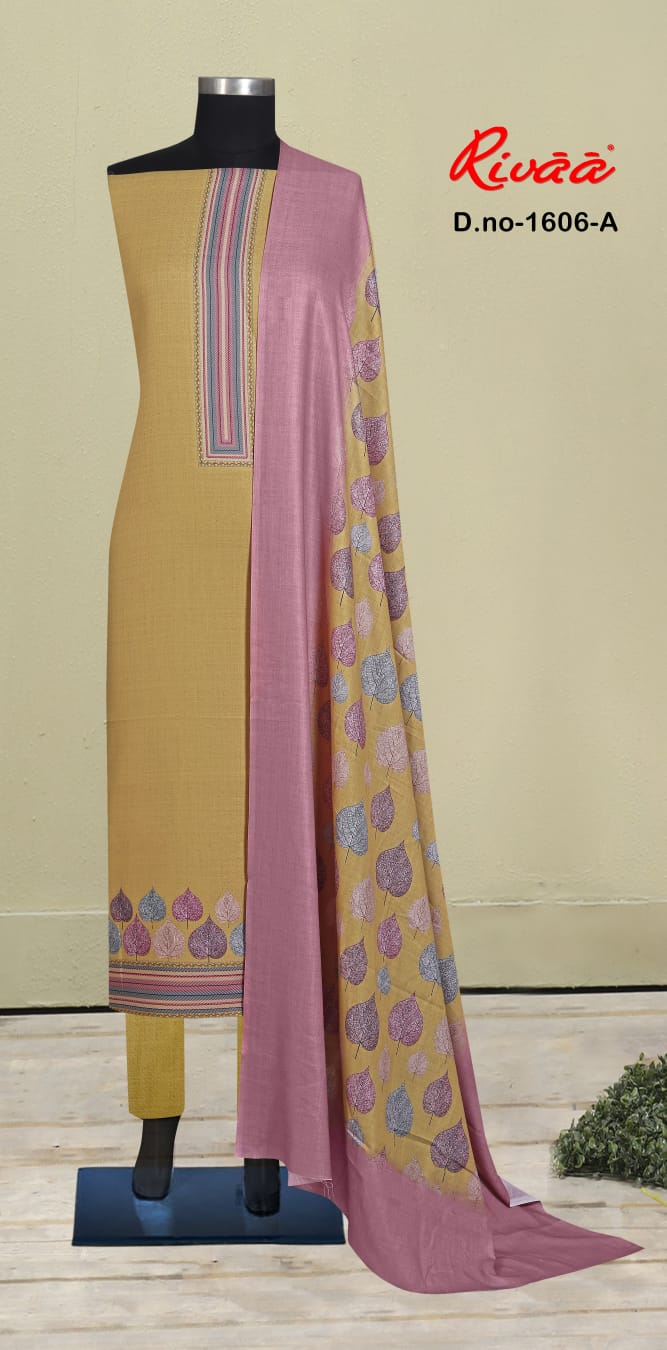 Design 1606 Rivaa Pashmina Suits Manufacturer