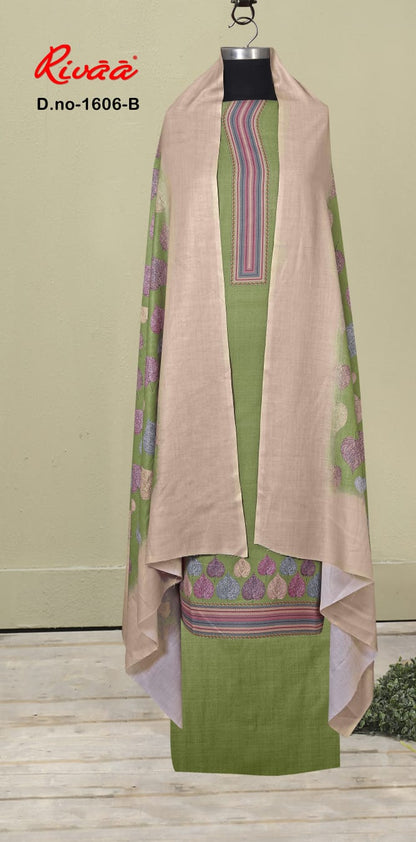 Design 1606 Rivaa Pashmina Suits Manufacturer