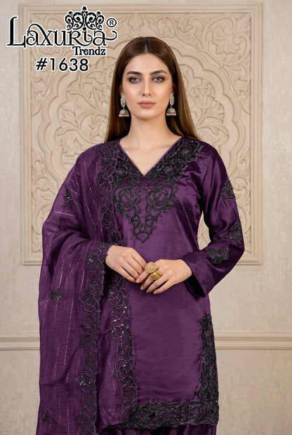 Design 1638 Laxuria Trendz Rangila Pakistani Readymade Suits Wholesale Rate
