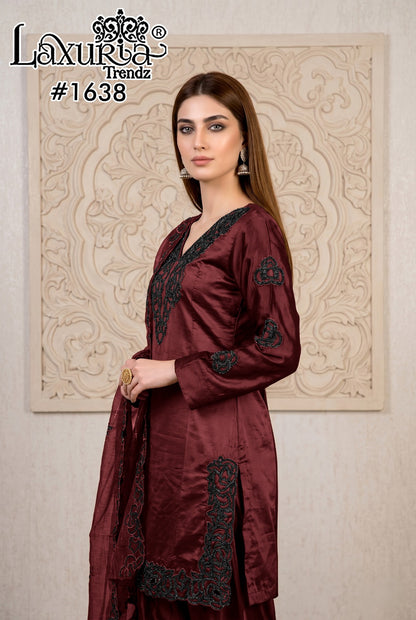 Design 1638 Laxuria Trendz Rangila Pakistani Readymade Suits Wholesale Rate