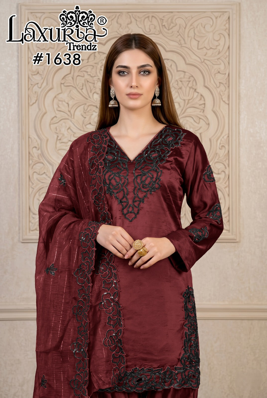 Design 1638 Laxuria Trendz Rangila Pakistani Readymade Suits Wholesale Rate