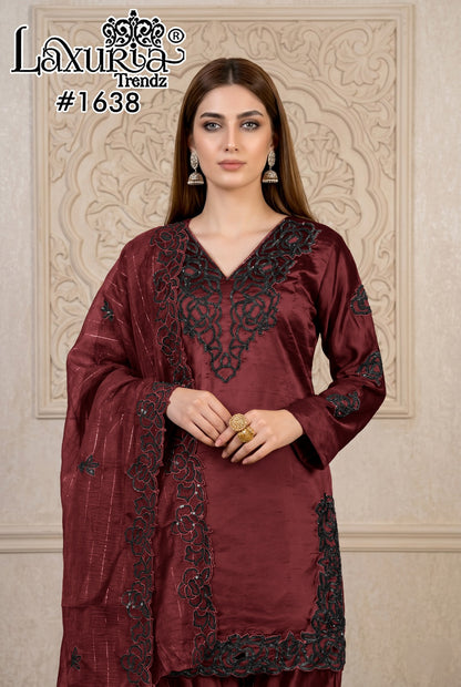 Design 1638 Laxuria Trendz Rangila Pakistani Readymade Suits Wholesale Rate