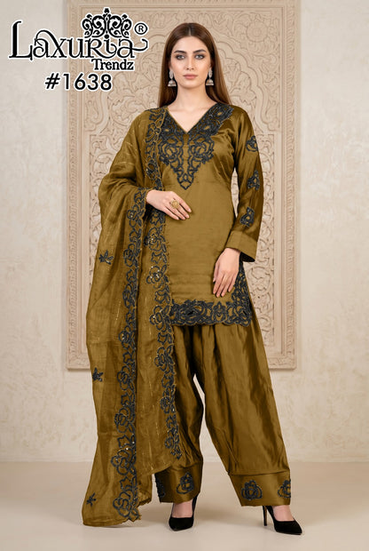 Design 1638 Laxuria Trendz Rangila Pakistani Readymade Suits Wholesale Rate