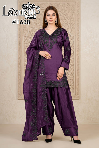 Design 1638 Laxuria Trendz Rangila Pakistani Readymade Suits Wholesale Rate