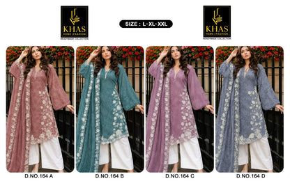 Design 164 Khas Tabby Silk Pakistani Readymade Suits Exporter India