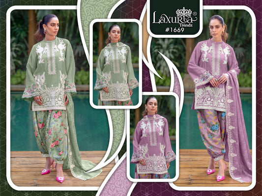 Design 1669 Laxuria Trendz Imported Pakistani Readymade Suits Manufacturer