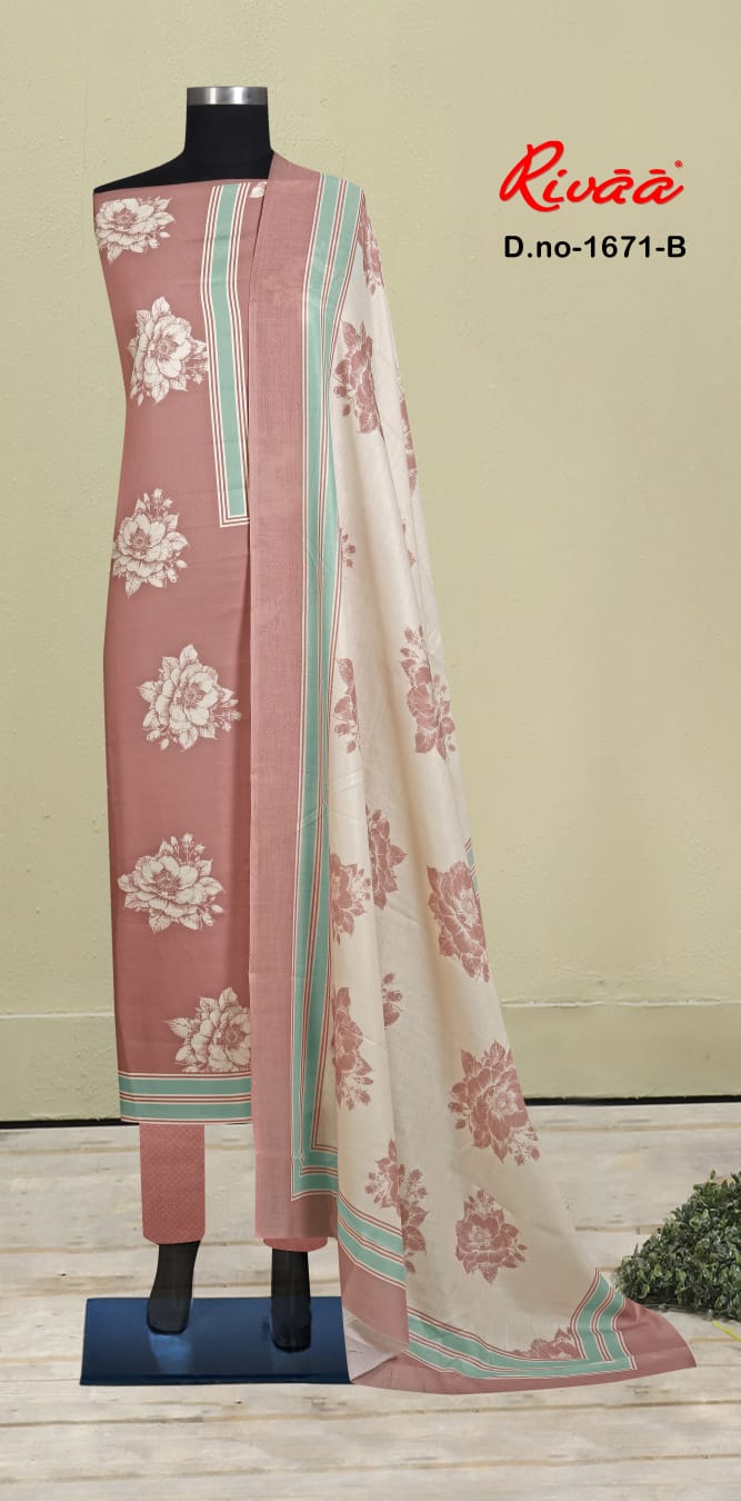 Design 1671 Rivaa Pashmina Suits Manufacturer Ahmedabad