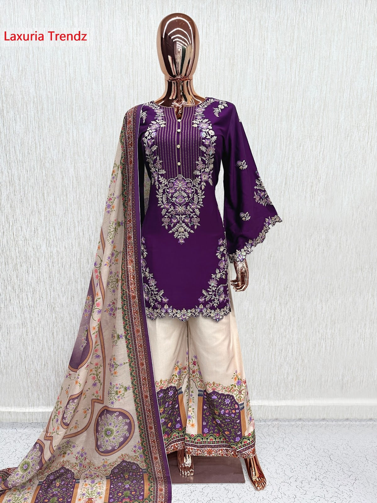 Design 1697 Laxuria Trendz Satin Pakistani Readymade Suits Manufacturer Ahmedabad