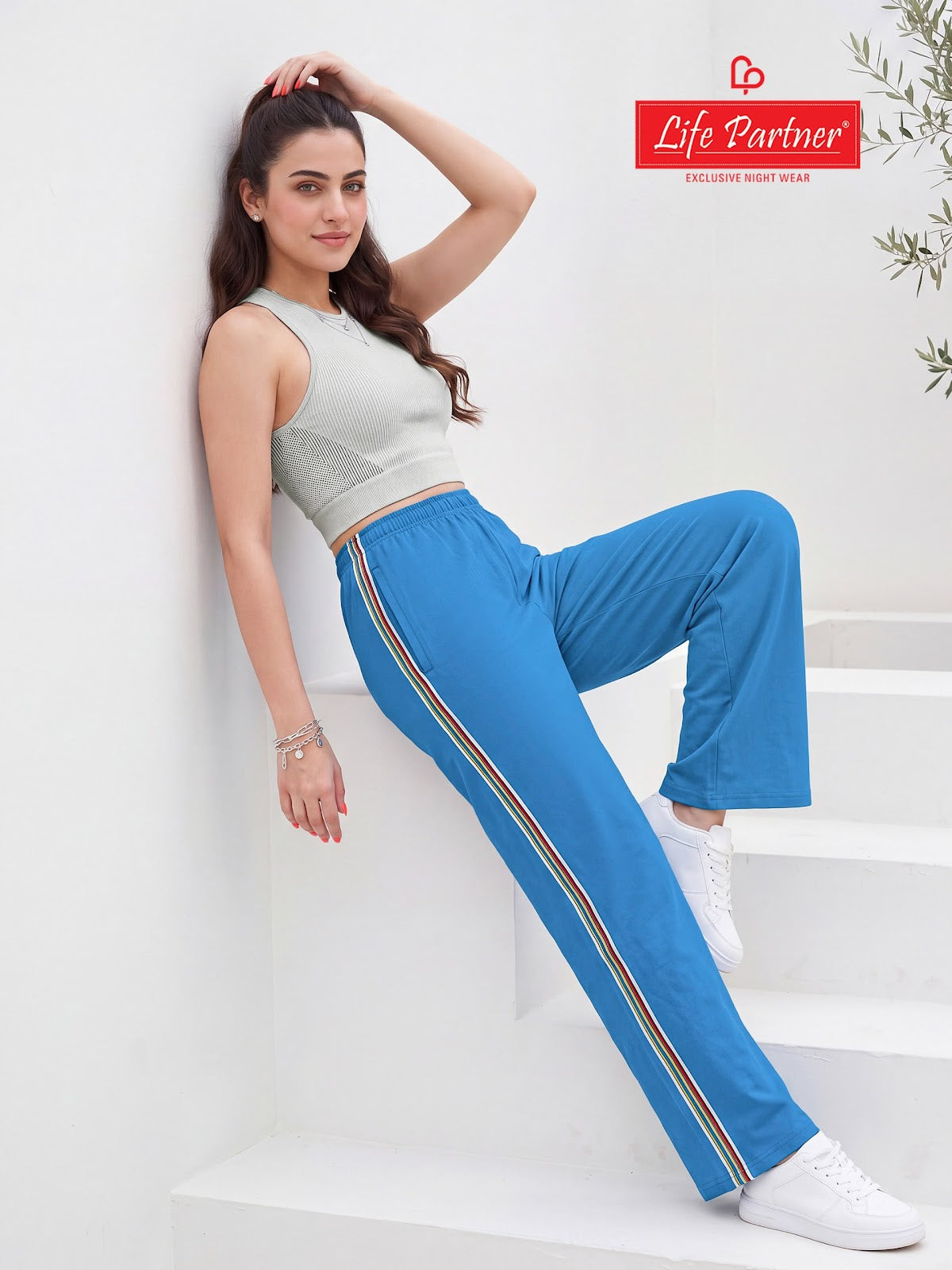 Design 16 Life Partner Cotton Women Track Pants Manufacturer India