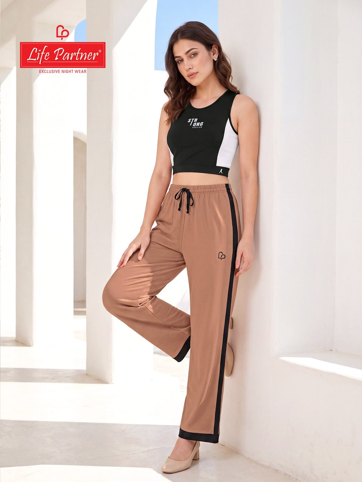 Design 16 Life Partner Cotton Women Track Pants Manufacturer India