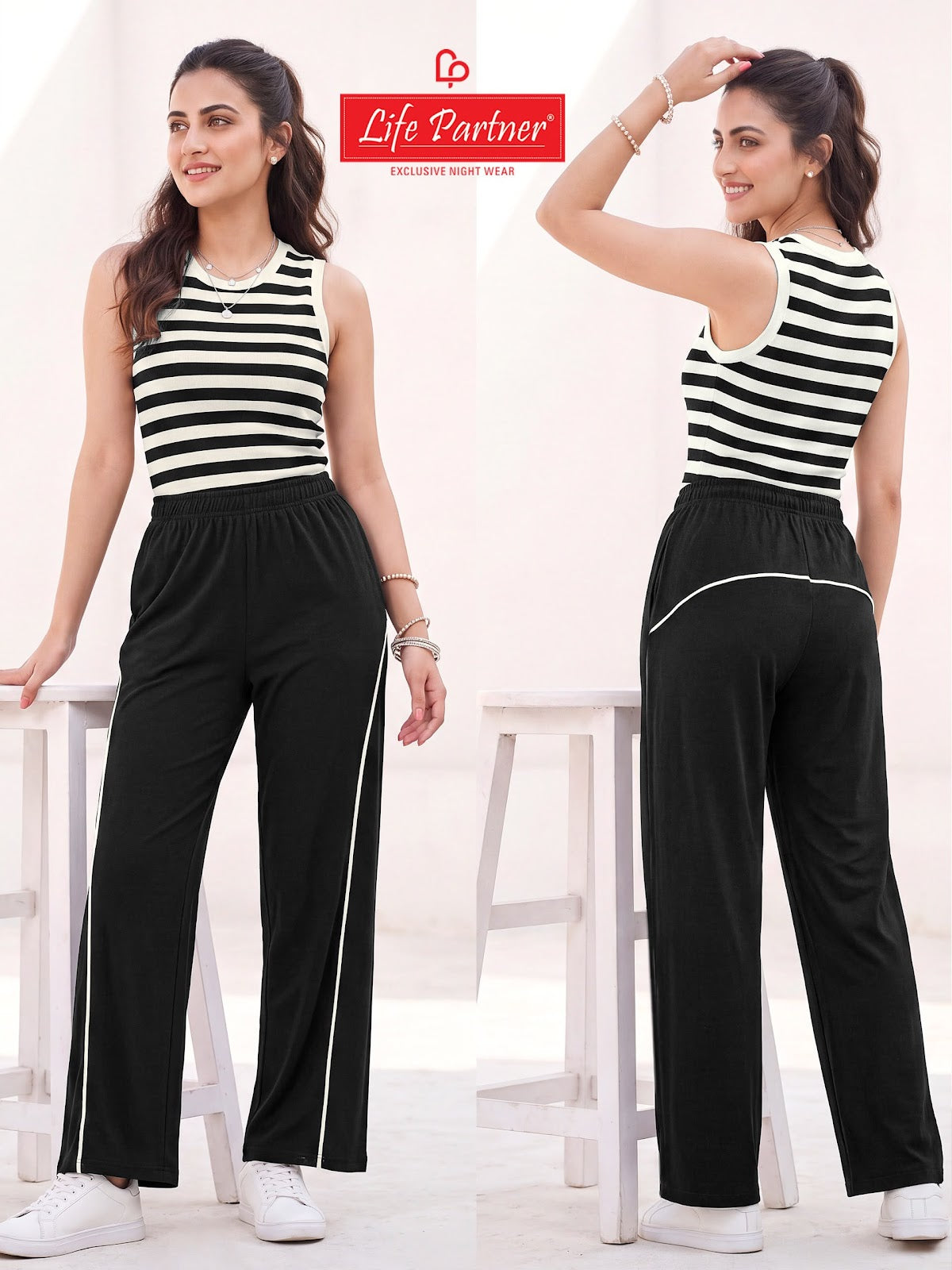 Design 16 Life Partner Cotton Women Track Pants Manufacturer India