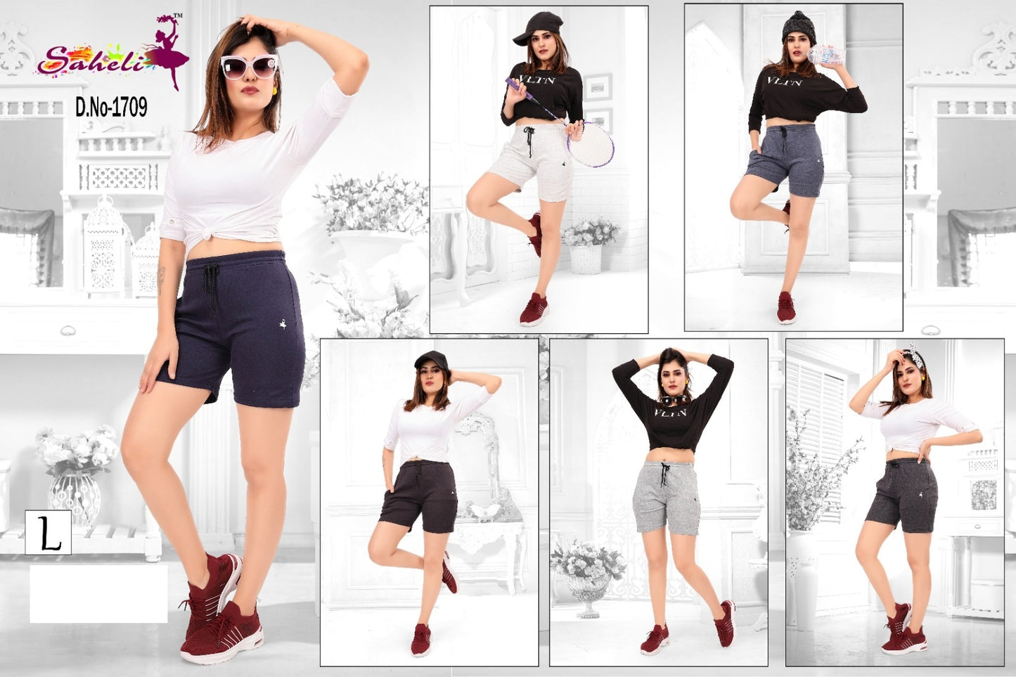 Design 1709 Saheli Cotton Women Shorts Supplier Ahmedabad