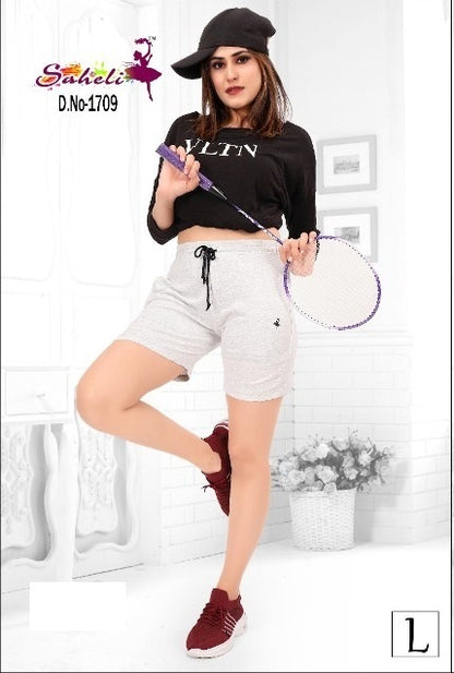 Design 1709 Saheli Cotton Women Shorts Supplier Ahmedabad