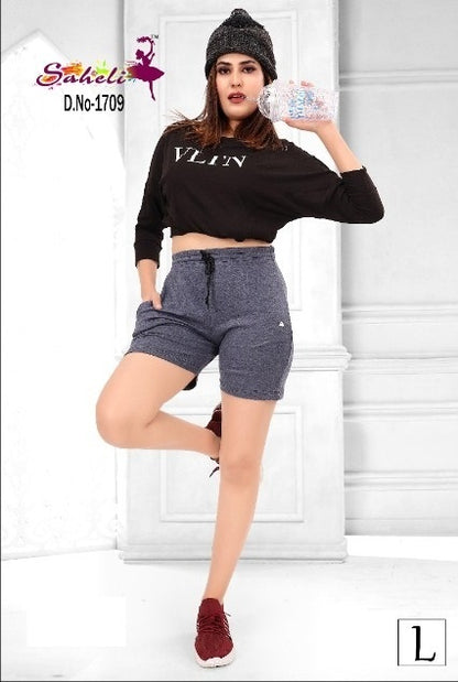 Design 1709 Saheli Cotton Women Shorts Supplier Ahmedabad