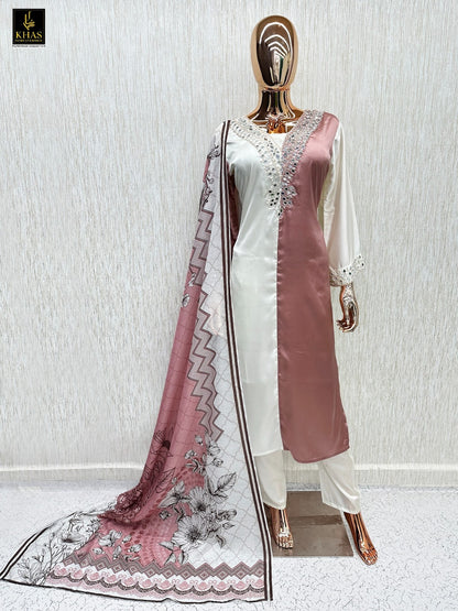 Design 170 Khas Satin Pakistani Readymade Suits Wholesaler India