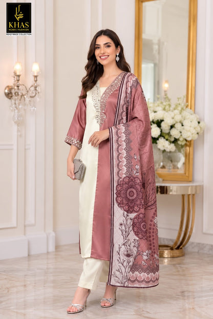Design 170 Khas Satin Pakistani Readymade Suits Wholesaler India