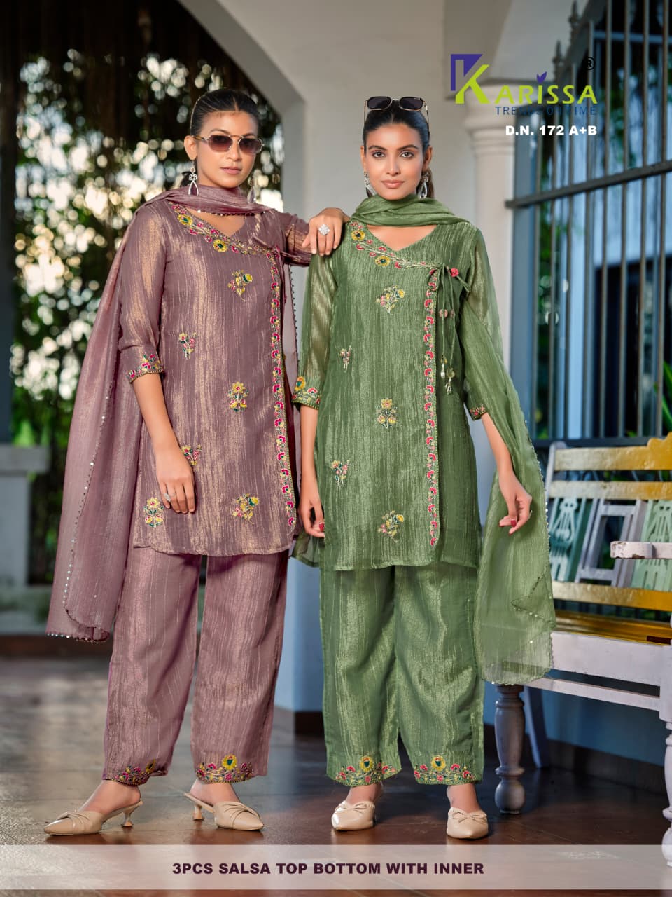 Design 172 Karissa Salsa Readymade Suits Supplier