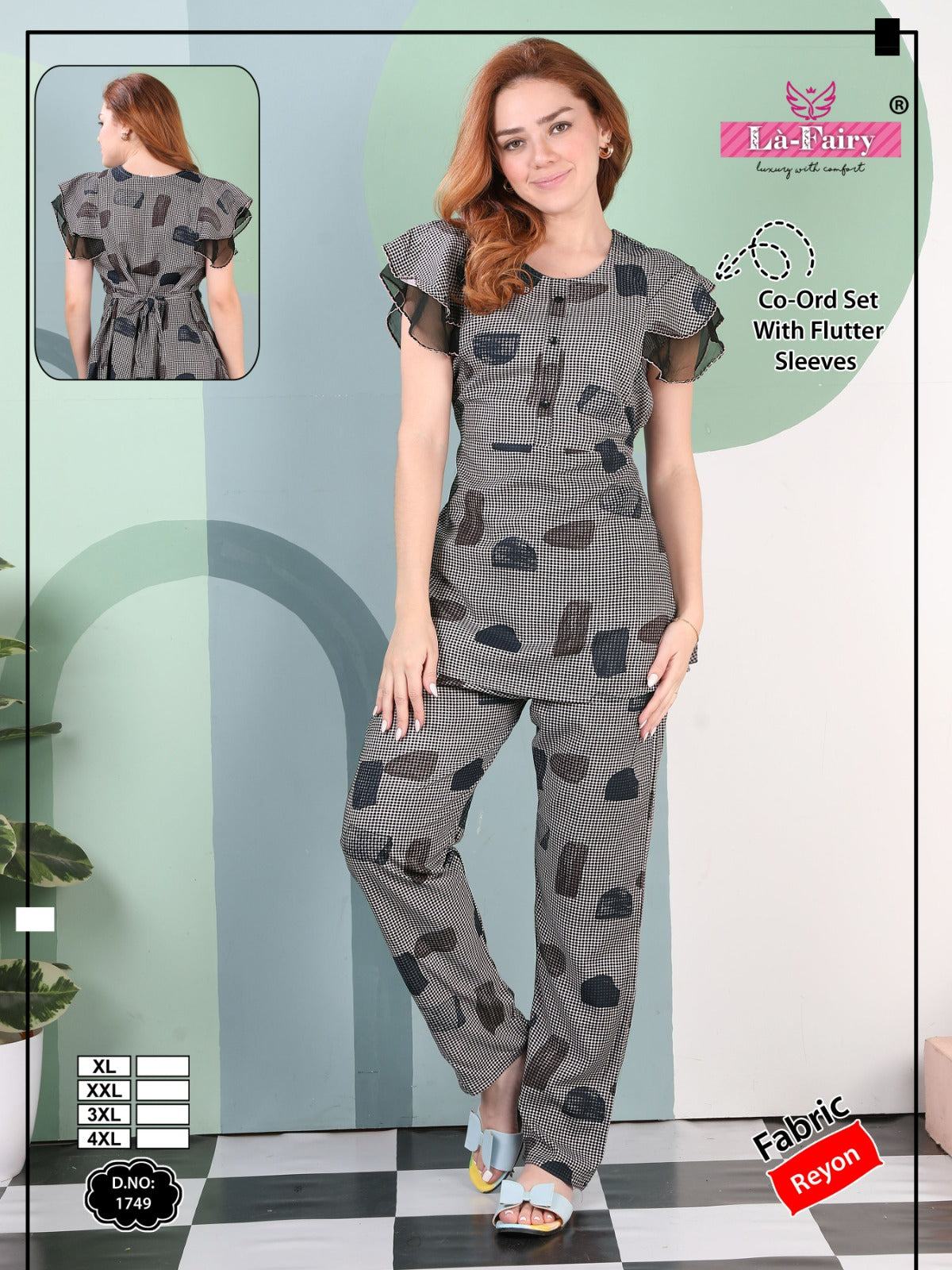 Design 1749 La Fairy Reyon Co Ord Set Manufacturer Ahmedabad