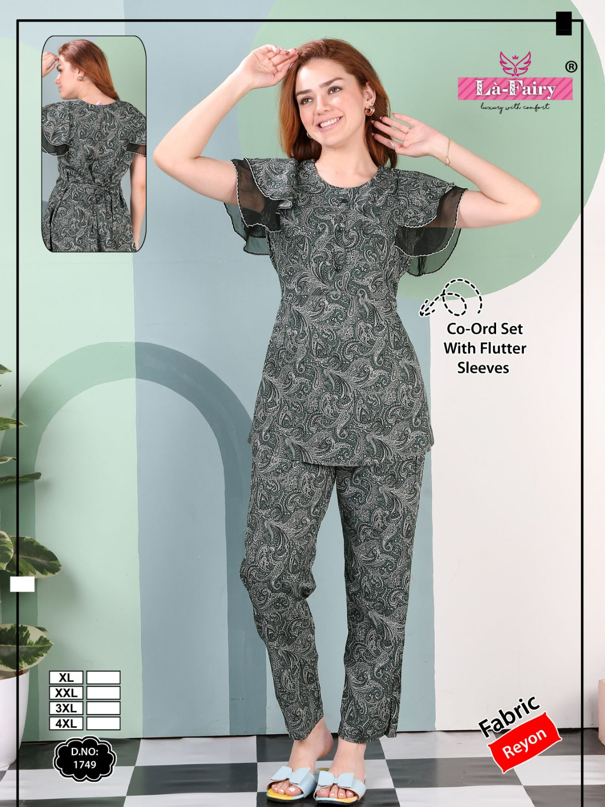 Design 1749 La Fairy Reyon Co Ord Set Manufacturer Ahmedabad