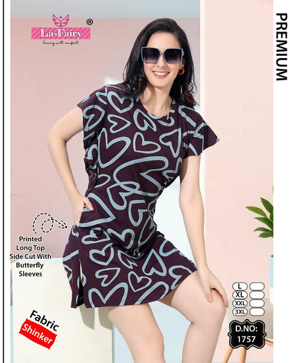 Design 1757 La Fairy Hosiery Sinker Designer Long Top Wholesaler Gujarat