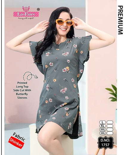 Design 1757 La Fairy Hosiery Sinker Designer Long Top Wholesaler Gujarat