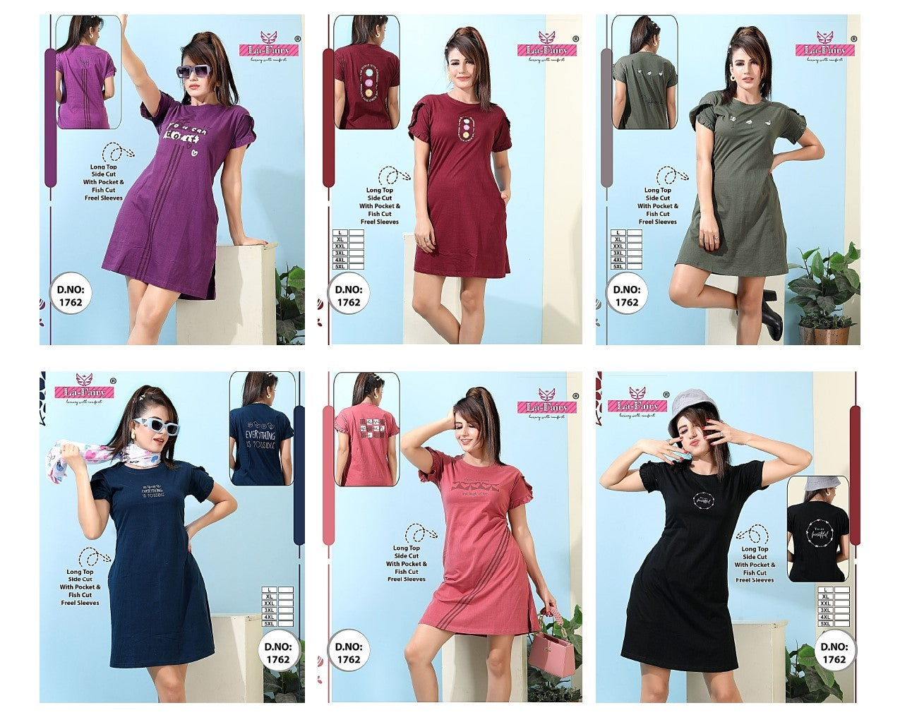 Design 1762 La Fairy Sinker Designer Long Top Supplier India
