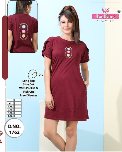 Design 1762 La Fairy Sinker Designer Long Top Supplier India