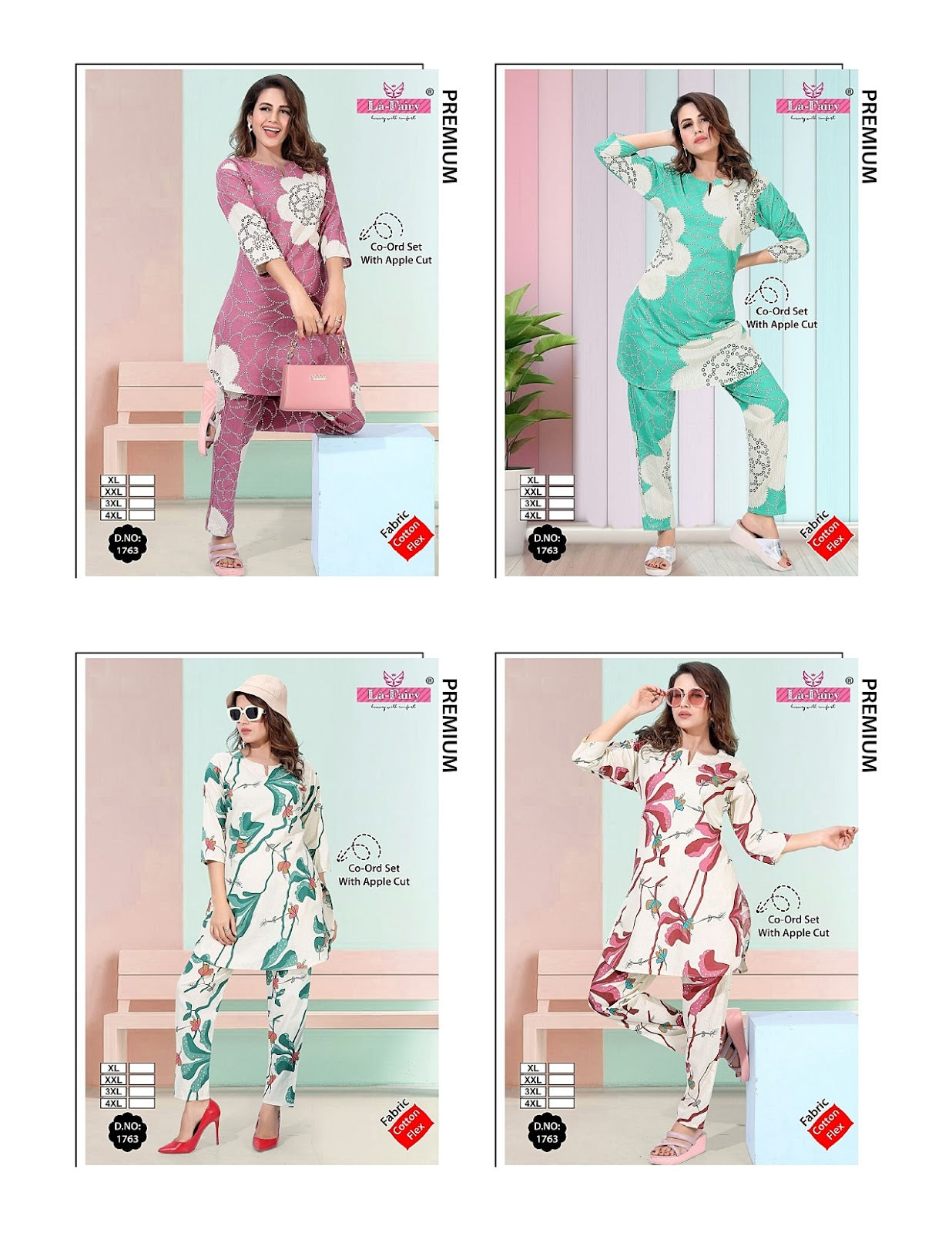 Design 1763 La Fairy Cotton Co Ord Set Wholesaler India