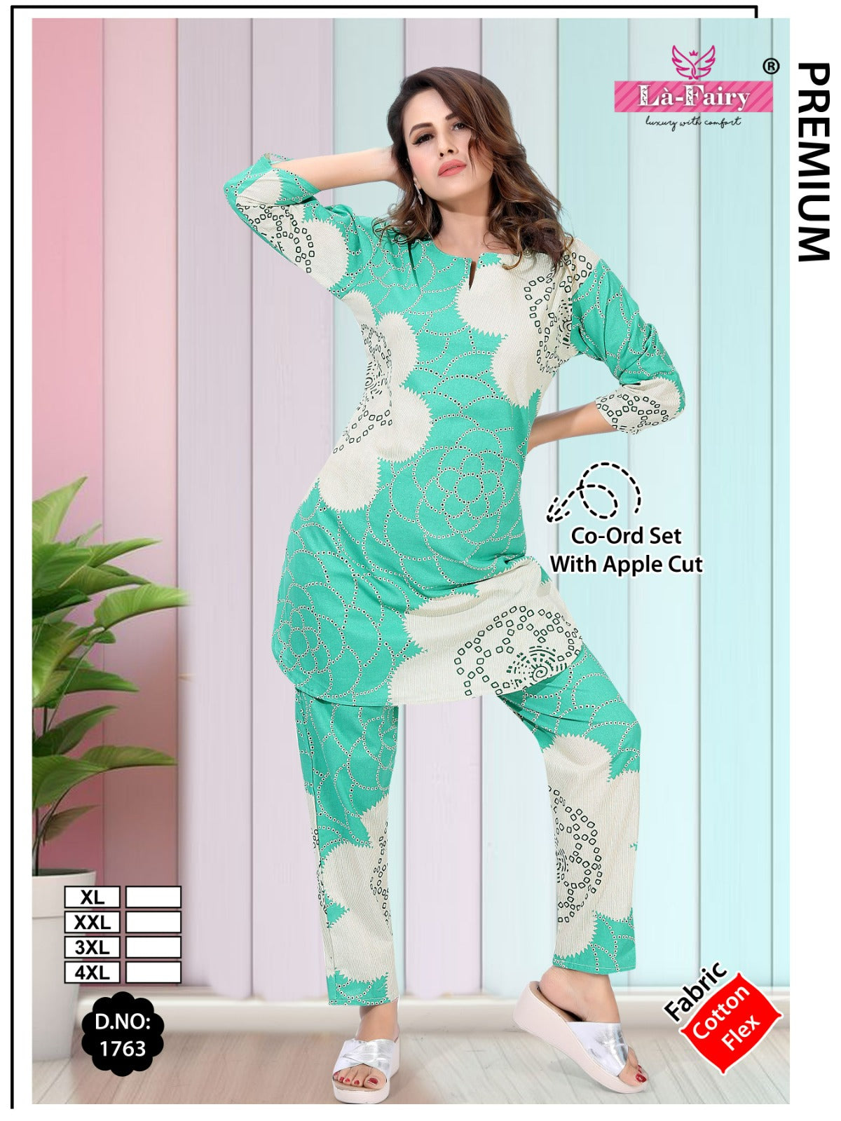 Design 1763 La Fairy Cotton Co Ord Set Wholesaler India