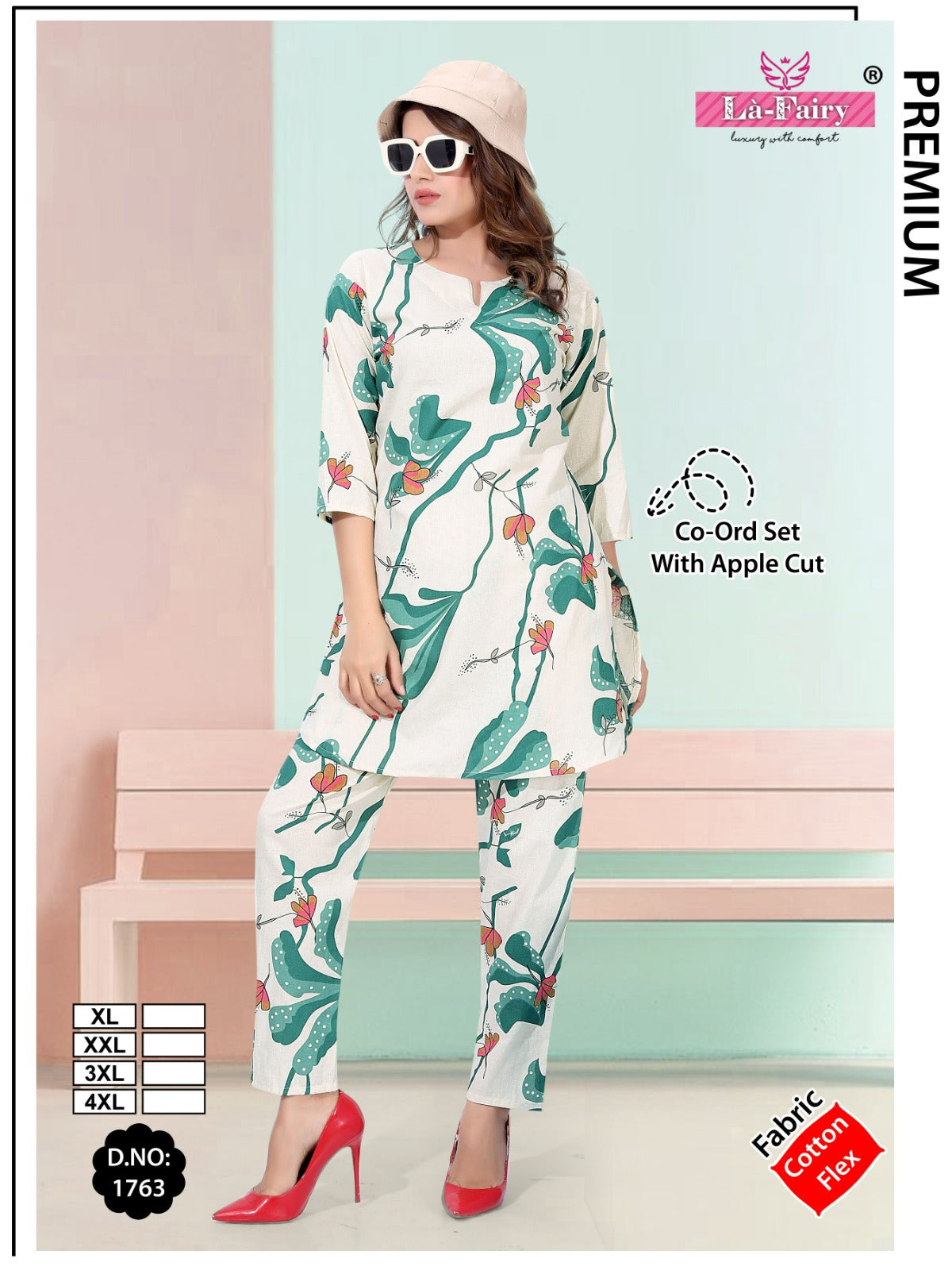 Design 1763 La Fairy Cotton Co Ord Set Wholesaler India