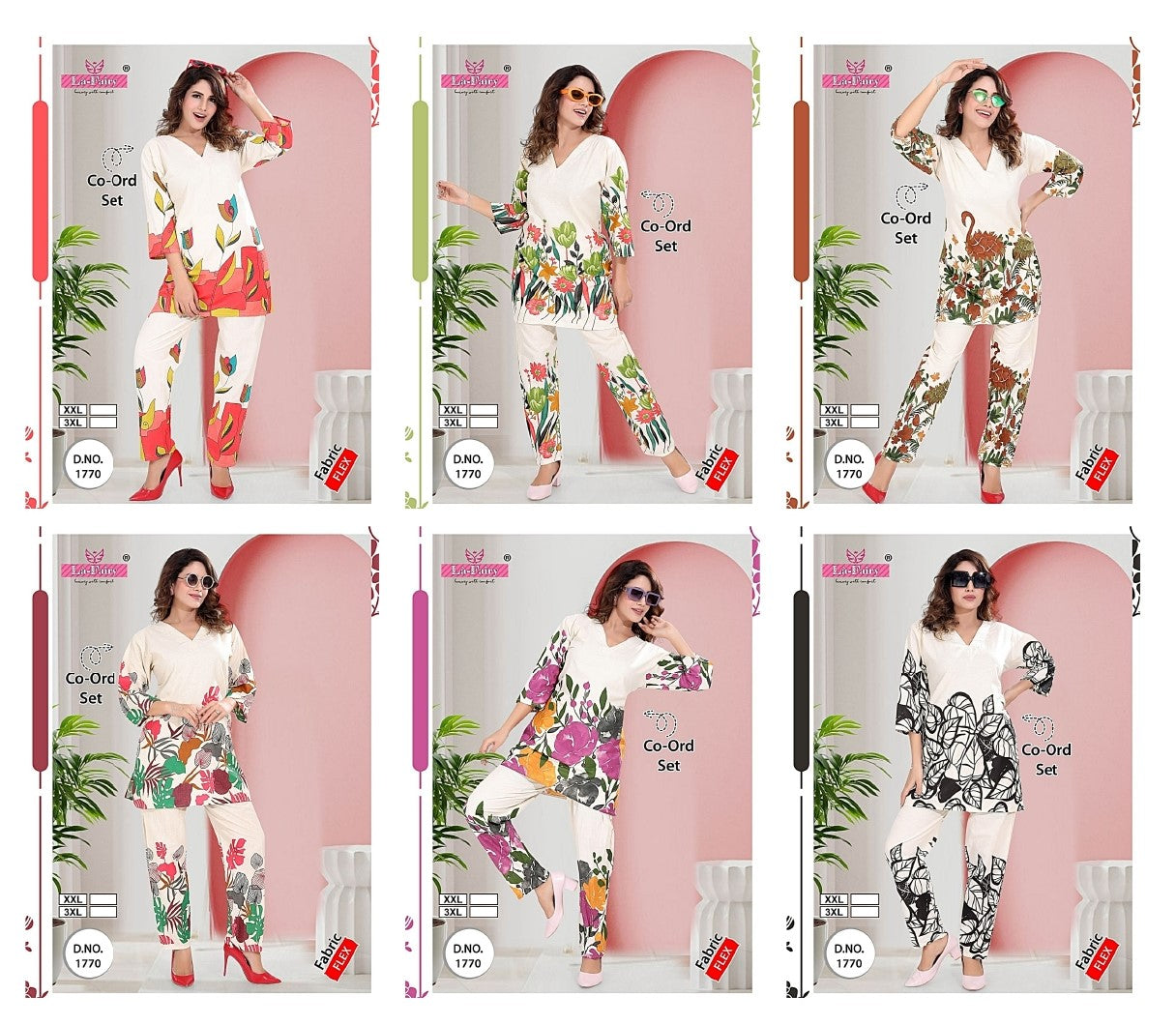 Design 1770 La Fairy Cotton Co Ord Set Wholesaler Gujarat