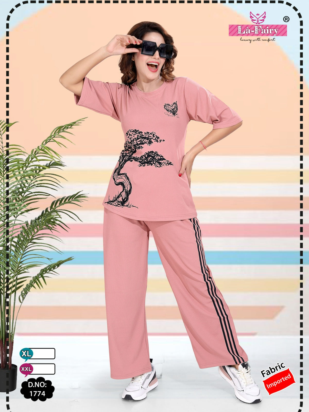 Design 1774 La Fairy Imported Co Ord Set Manufacturer