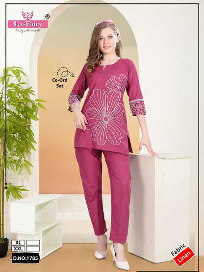 Design 1785 La Fairy Linen Co Ord Set Exporter