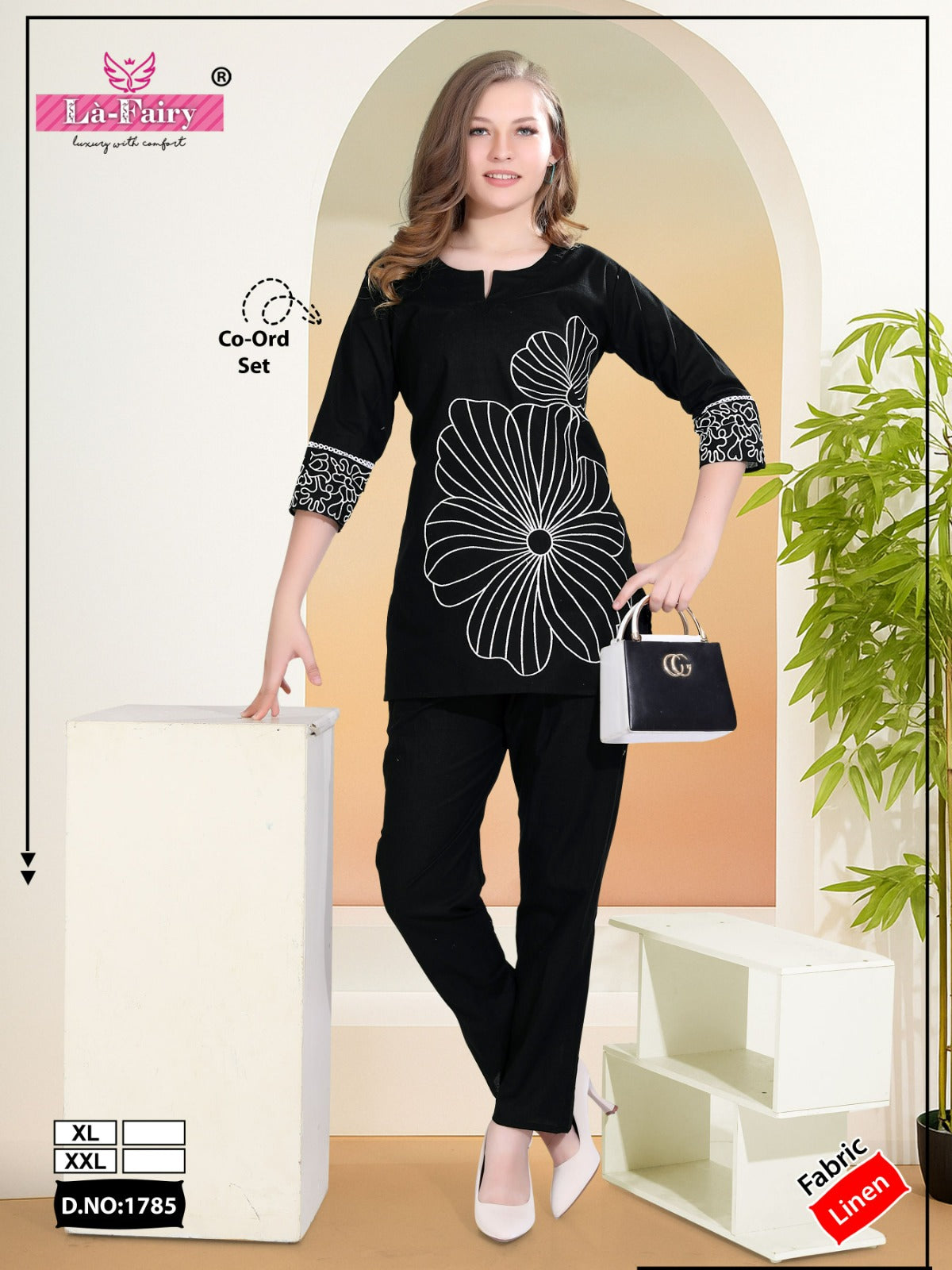 Design 1785 La Fairy Linen Co Ord Set Exporter