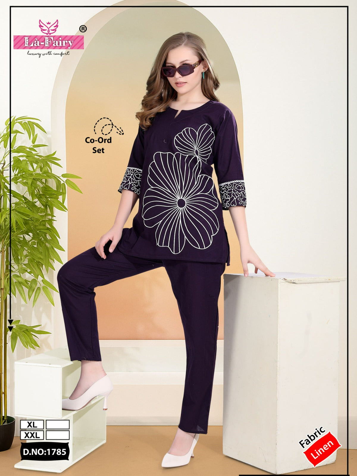 Design 1785 La Fairy Linen Co Ord Set Exporter